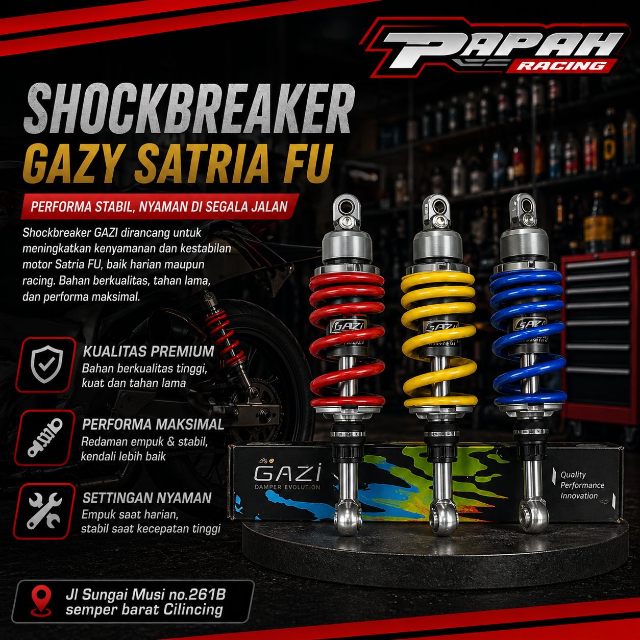 SHOCKBREAKER GAZY SATRIA FU