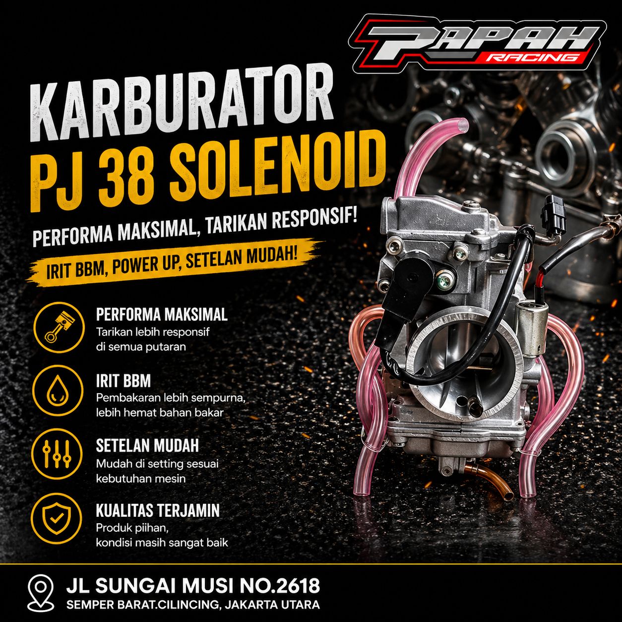 KARBURATOR PJ 38 SOLENOID