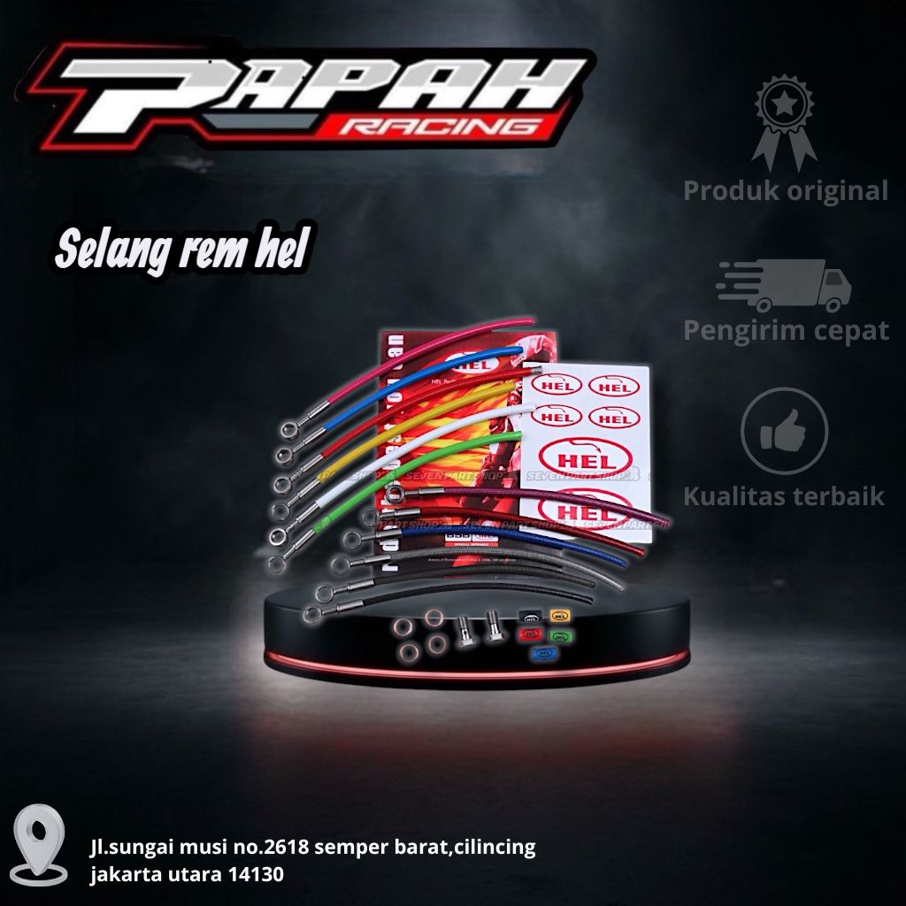 SLANG HEL BLACK / HITAM 80 CM