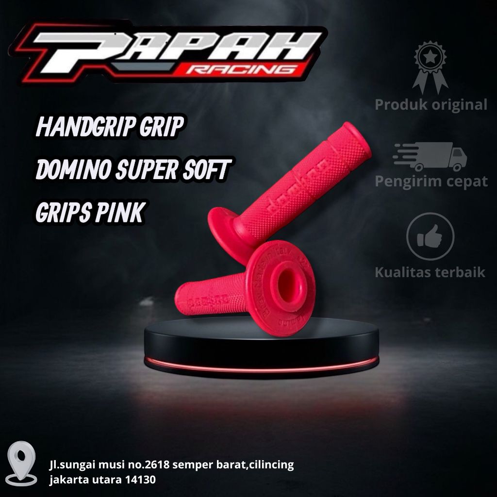 HANDGRIP GRIP DOMINO SUPER SOFT GRIPS PINK