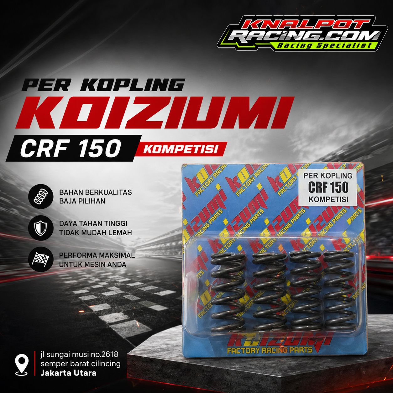 PER KOPLING KOIZUMI HONDA CRF 150 KOMPETISI