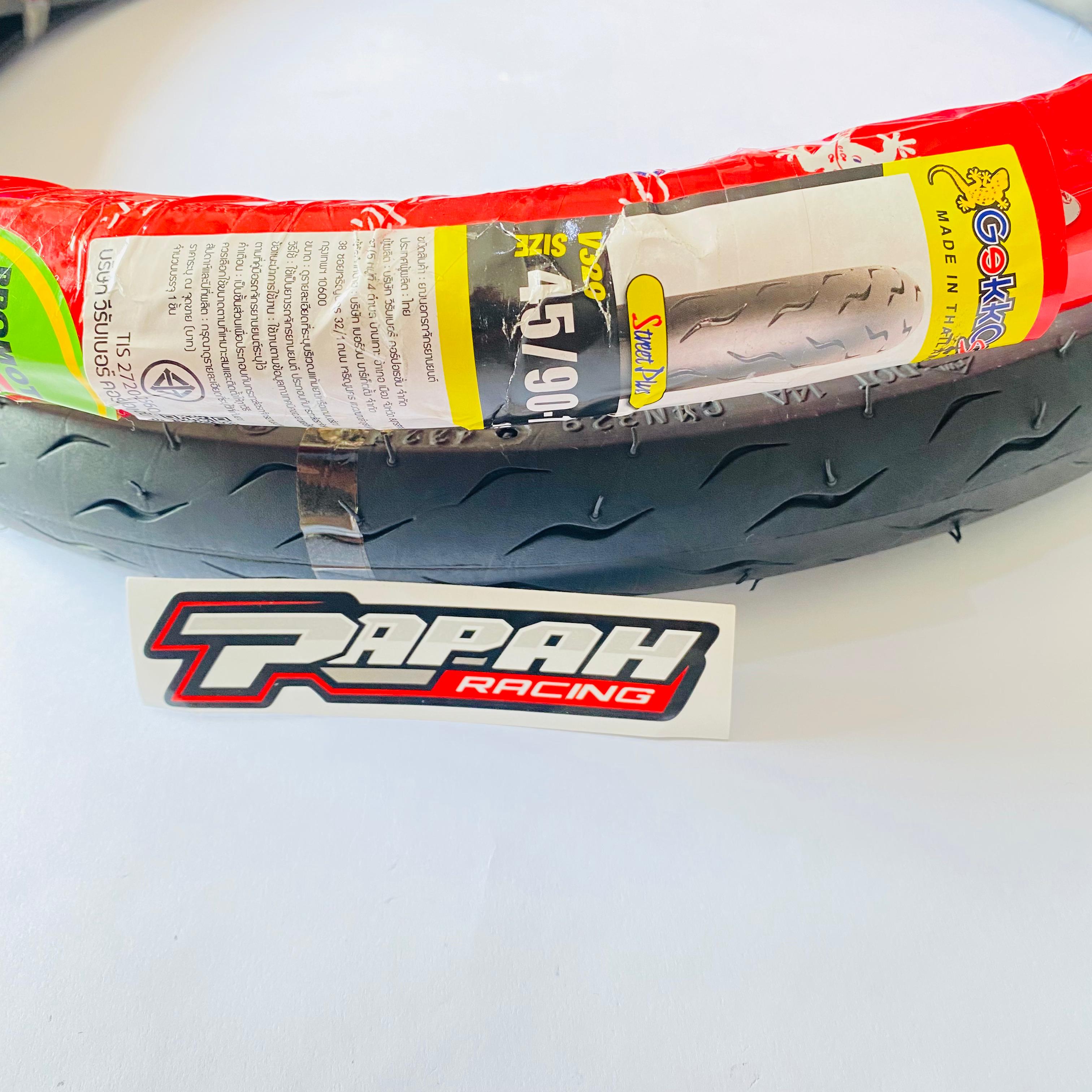 BAN VEE RUBBER GEKKO 45/90 LENGKAP BAN DALAM