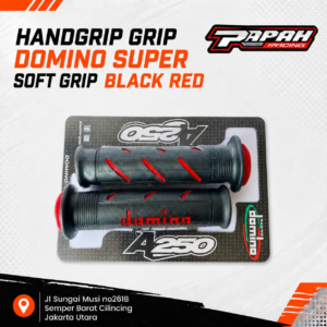 HANDGRIP GRIP DOMINO SUPER SOFT GRIP BLACK RED