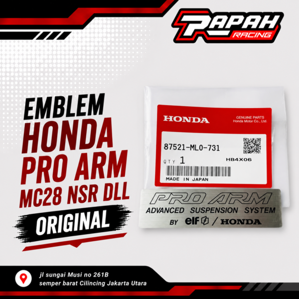EMBLEM HONDA PRO ARM MC28 NSR DLL