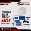 PIRINGAN BUSUR DERAJAT RACEN GRAFIR SIMPLE