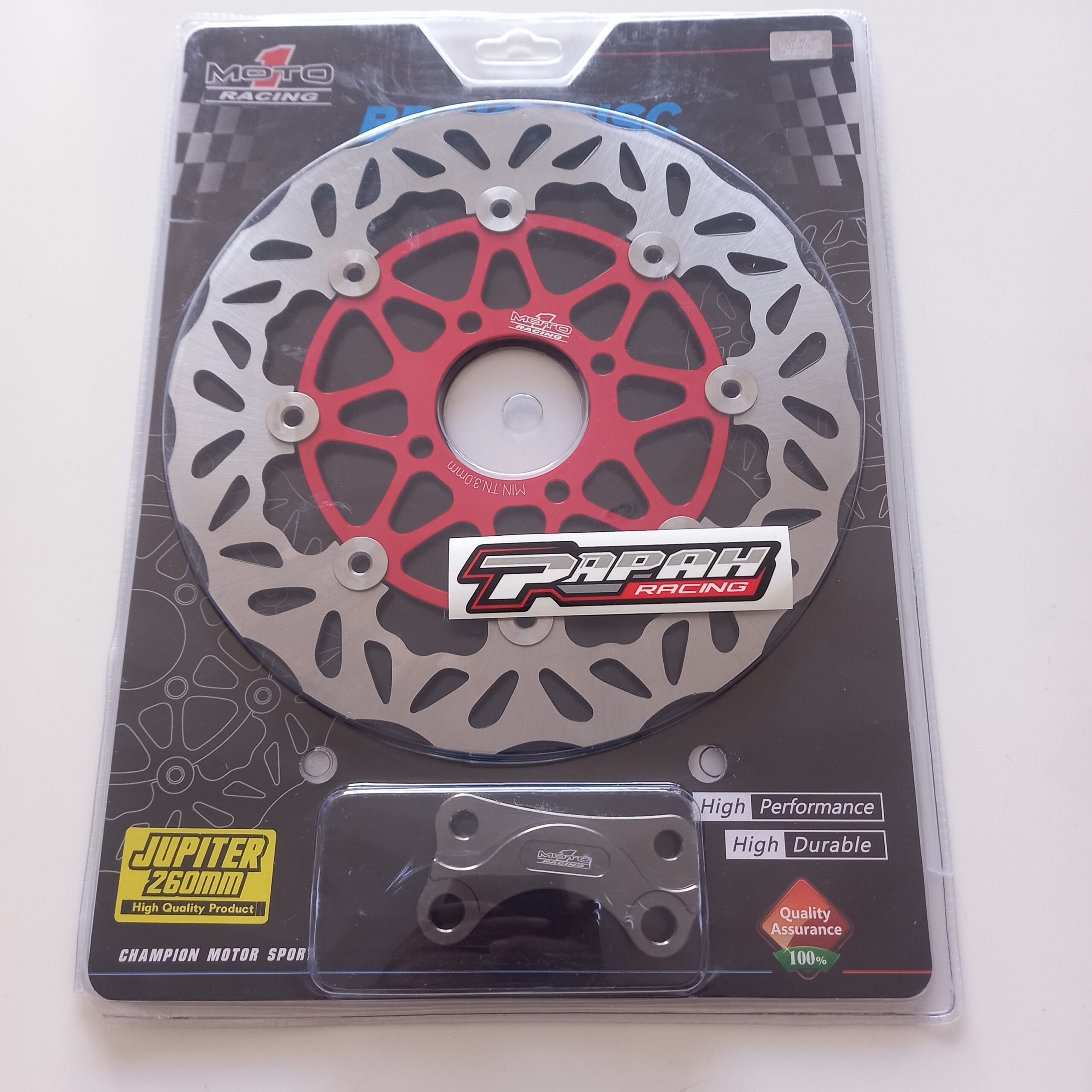 PIRINGAN DISC BRAKE MOTO1 260MM RED - Gambar 3