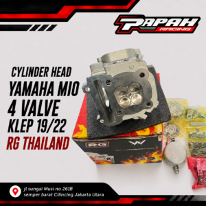 CYLINDER HEAD YAMAHA MIO 4 VALVE KLEP 19/22 RG THAILAND