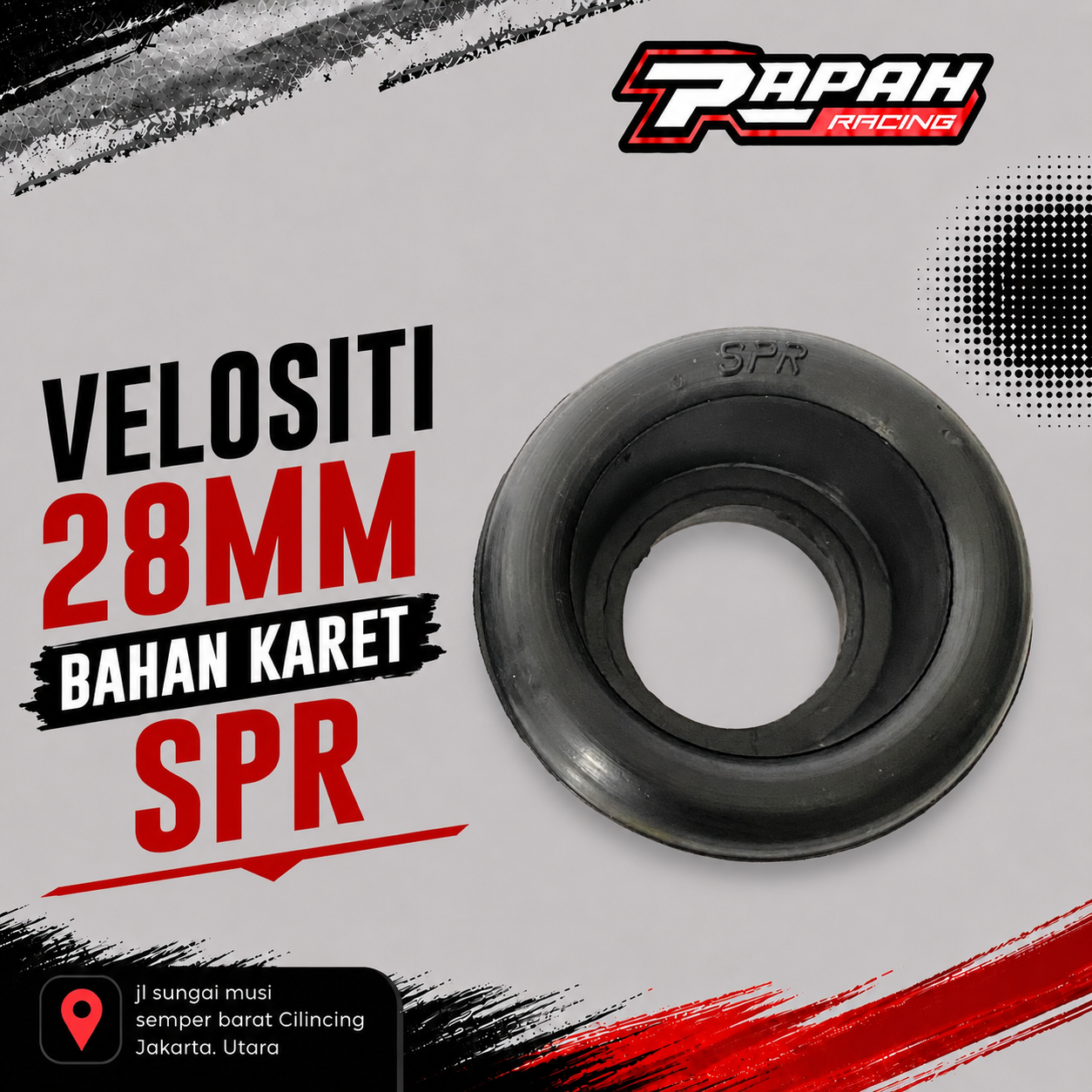 VELOSITI 28MM BAHAN KARET SPR