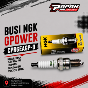 BUSI NGK GPOWER CPR6EAGP-9 KHARISMA SATRIA FU JUPMX NINJA250 VIXION NGK