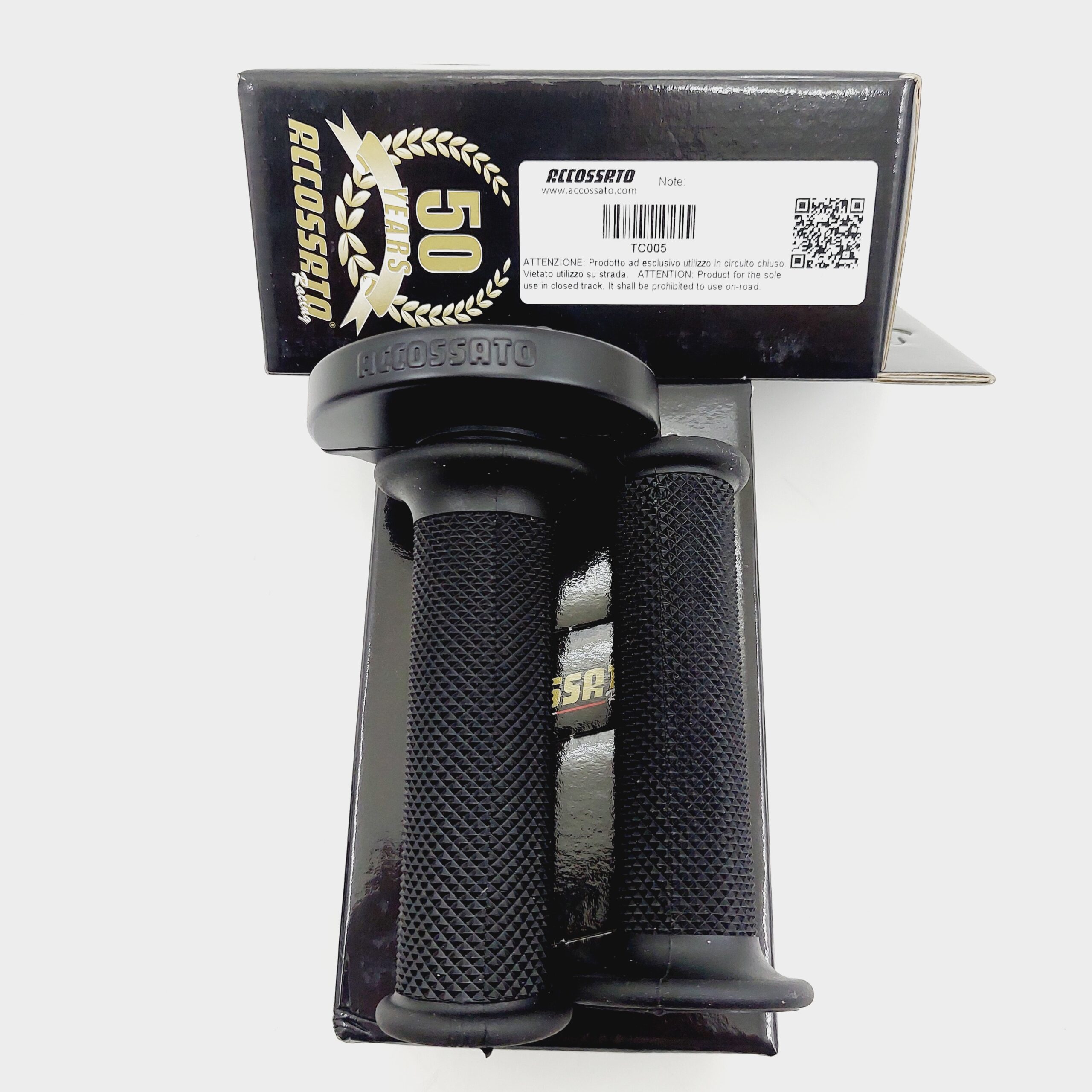 ACCOSSATO SINGLE CABLE THROTTLE GAS BLACK LOGO - Gambar 2