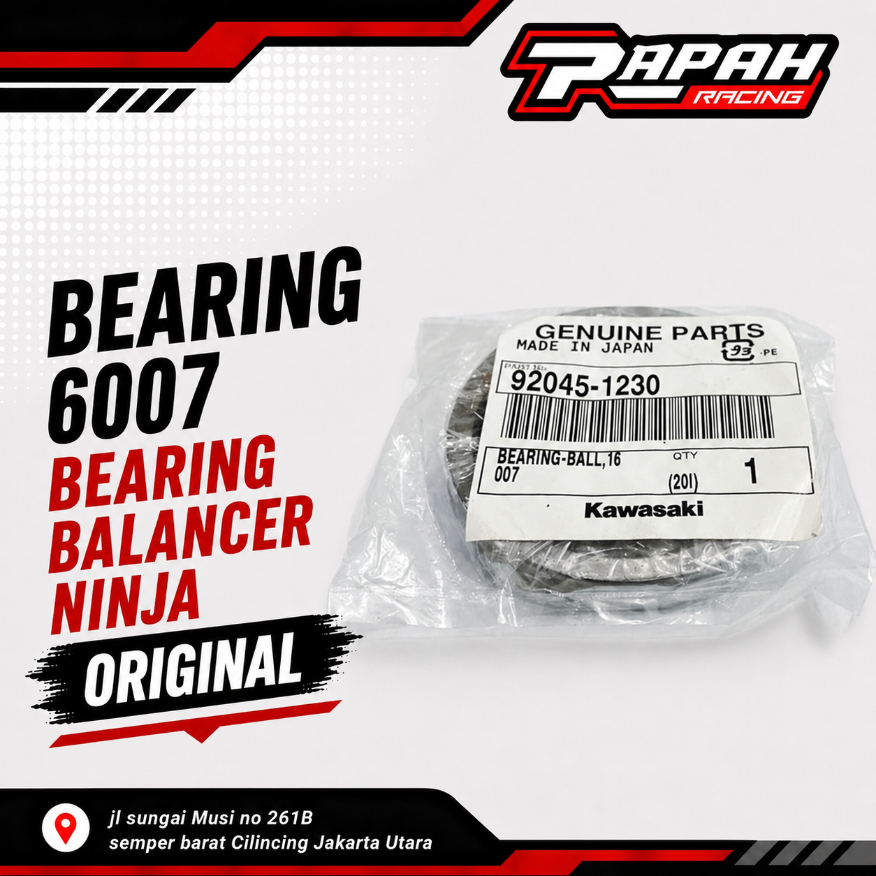 BEARING 6007 / BEARING BALANCER NINJA