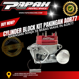 CYLINDER BLOCK BLOK KIT PAKINGAN AOR77 KAWASAKI NINJA 59 BEBAS MADE IN AOR77