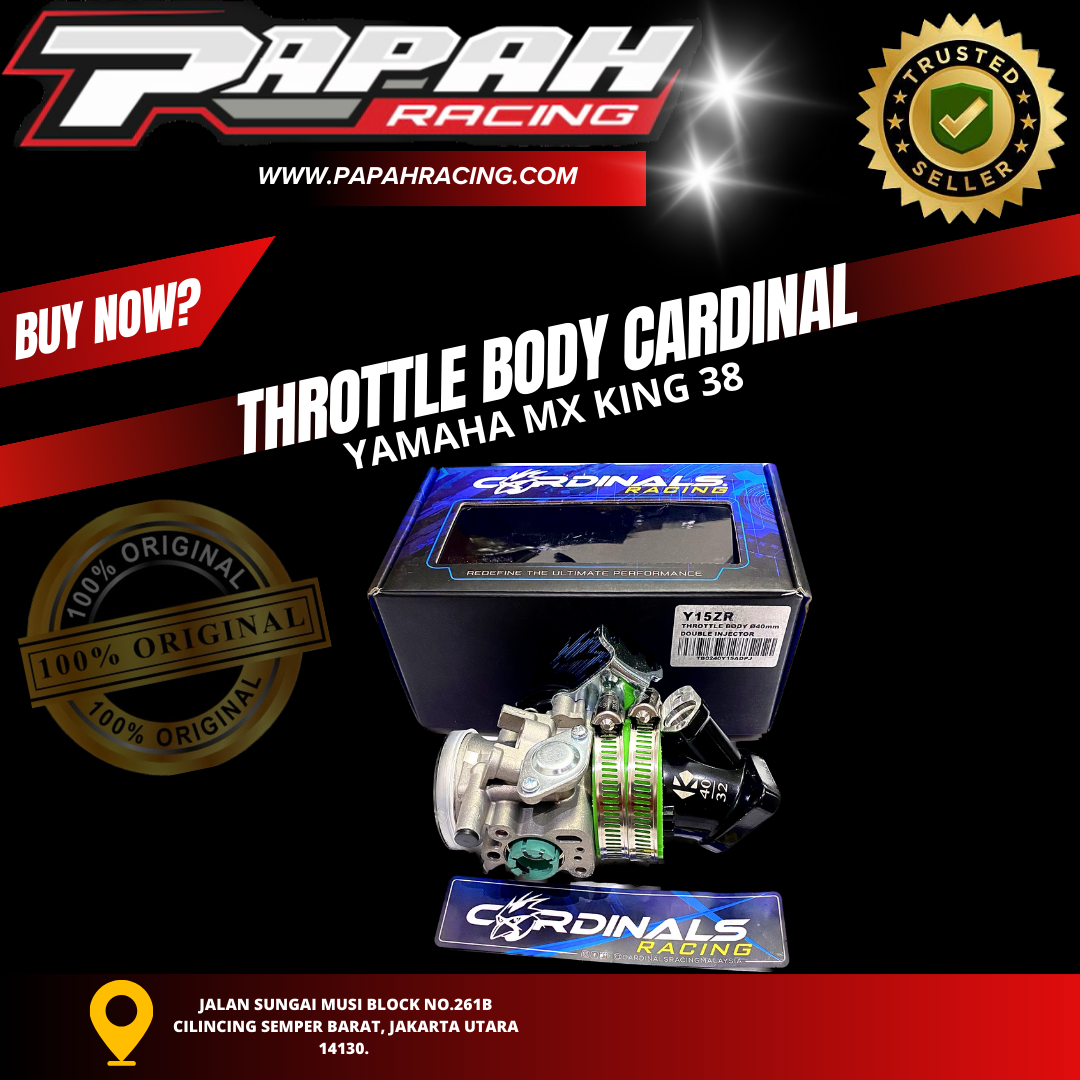 THROTTLE BODY MX KING CARDINAL 38MM