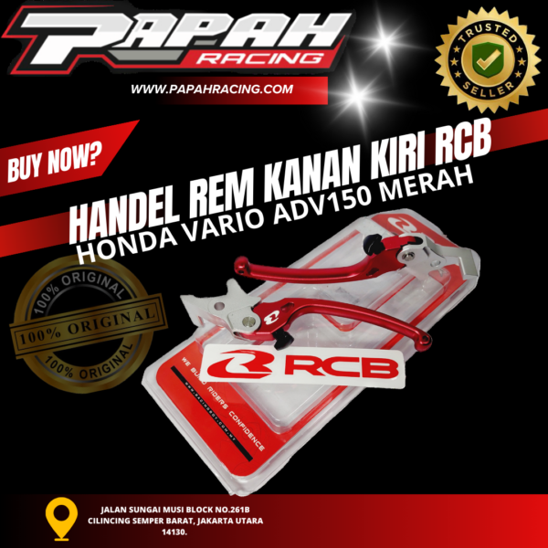 HANDEL REM KANAN KIRI RCB HONDA VARIO ADV150 MERAH