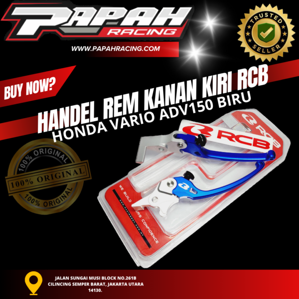HANDEL REM KANAN KIRI RCB HONDA VARIO ADV150 BIRU