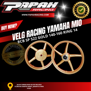 VELG RACING YAMAHA MIO RCB SP 522 GOLD 140-160 RING 14