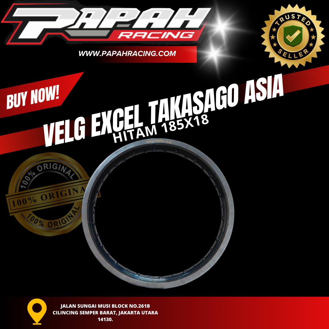 VELG EXCEL TAKASAGO ASIA HITAM 185X18