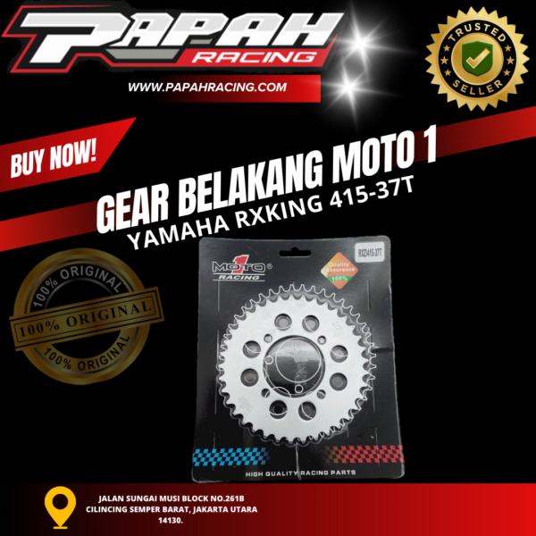 GEAR BELAKANG MOTO1 YAMAHA RXKING 415-37T