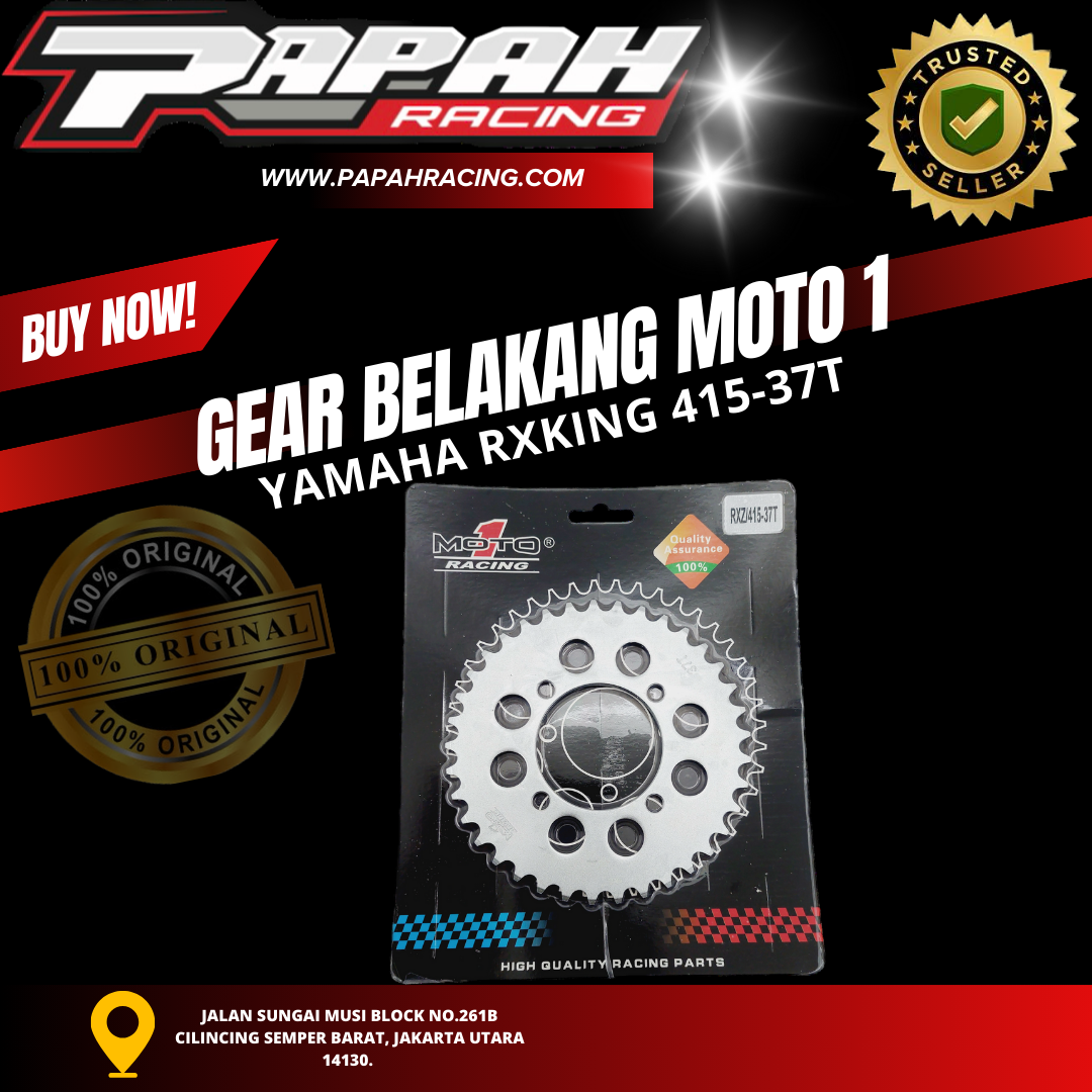 GEAR BELAKANG MOTO1 YAMAHA RXKING 415-37T