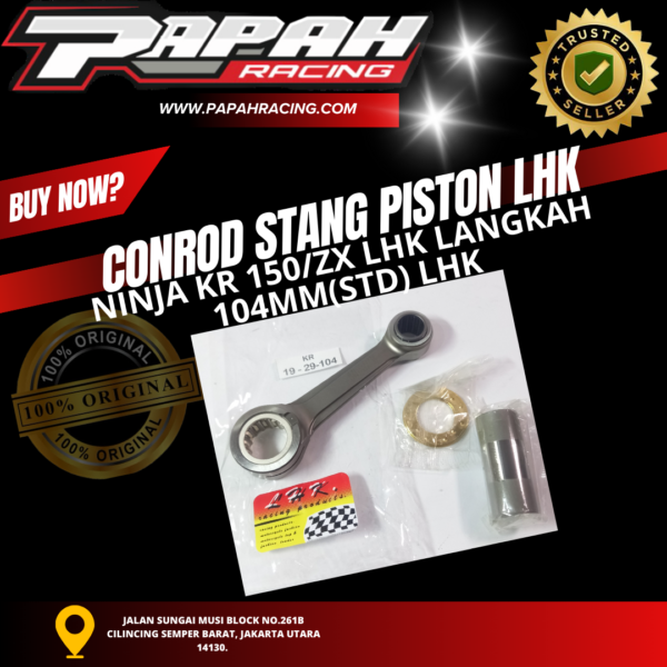 CONROD STANG PISTON LHK NINJA KR 150/ZX LHK LANGKAH 104MM(STD) LHK