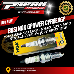 BUSI NGK GPOWER CPR8EAGP KHARISMA SATRIAFU NMAX ADV VARIO NINJA250 VIXION JUPITERMX NGK