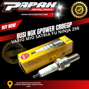 BUSI NGK GPOWER CR8EGP VARIO MIO SATRIA FU NINJA 250