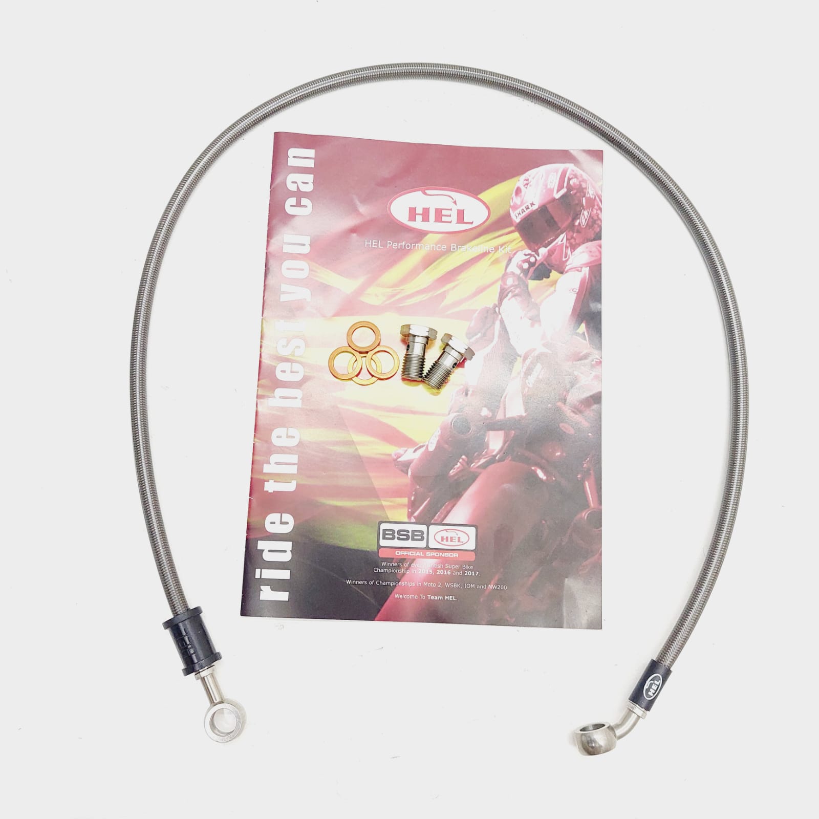 SELANG SLANG HEL WARNA CARBON TITANIUM 75MM HEL - Gambar 2