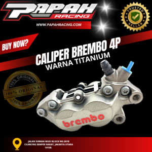 KALIPER REM BREMBO 4P WARNA TITANIUM