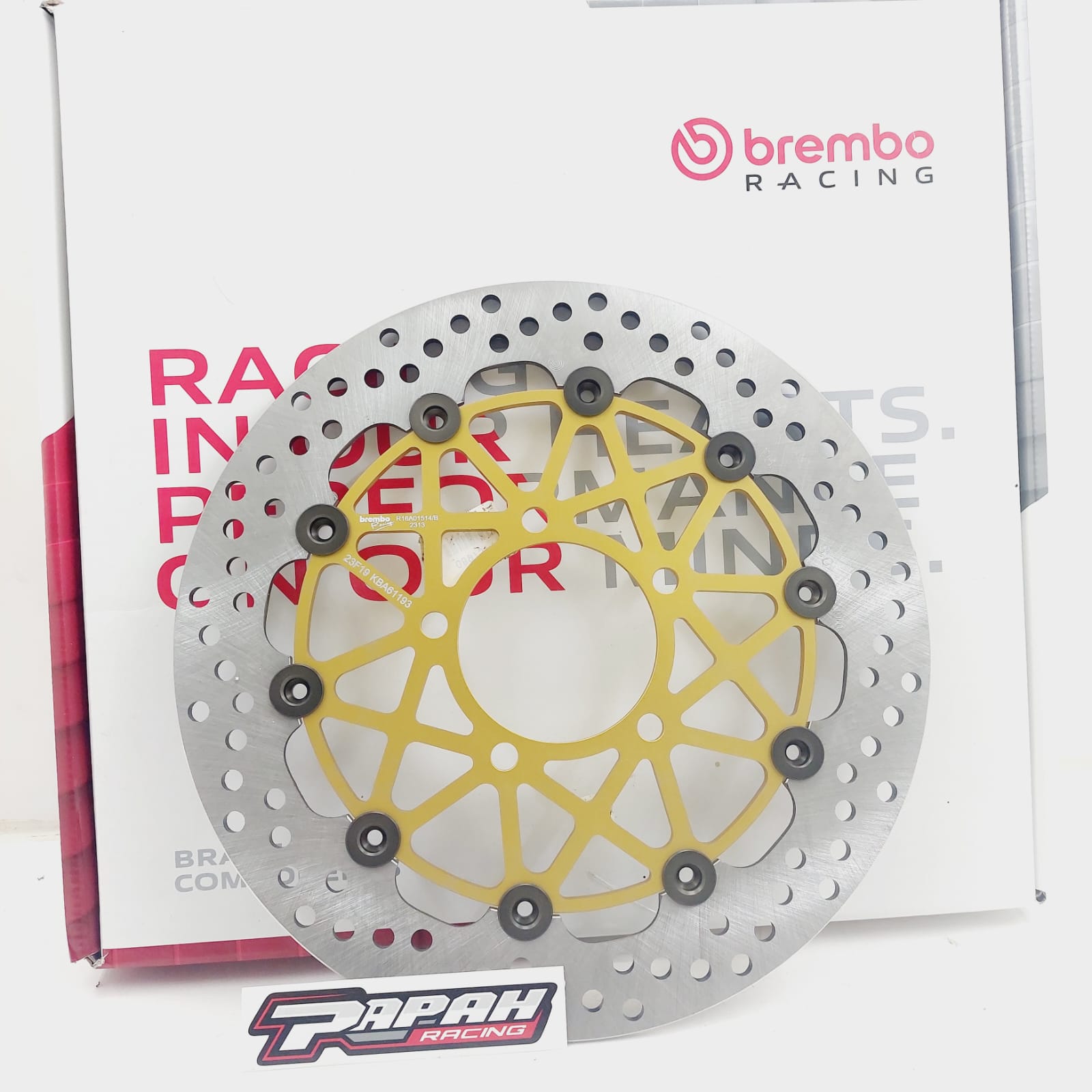 DISC PIRINGAN CAKRAM BREMBO 300MM GOLD MADE IN ITALY - Gambar 3