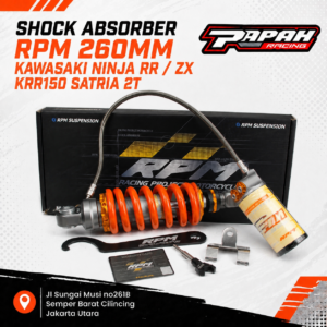 SHOCK ABSORBER RPM 260MM KAWASAKI NINJA RR / ZX KRR150 SATRIA 2T