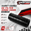 KARET KARBU KE FILTER 32MM-34MM MODEL LURUS SPR