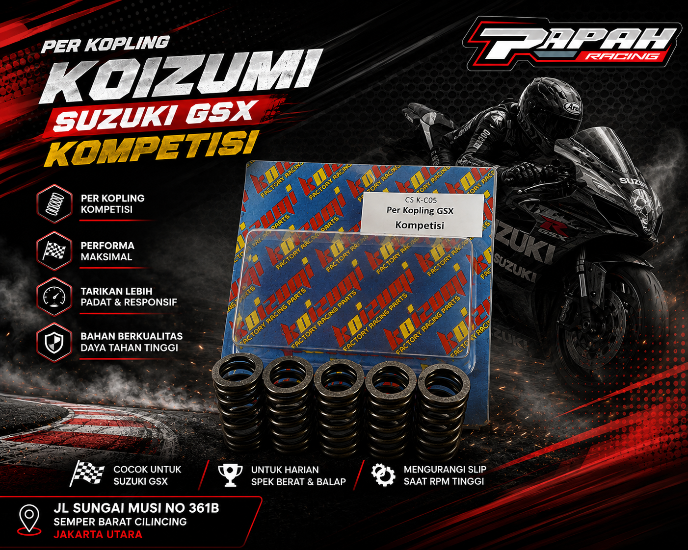 PER KOPLING KOIZUMI SUZUKI GSX KOMPETISI