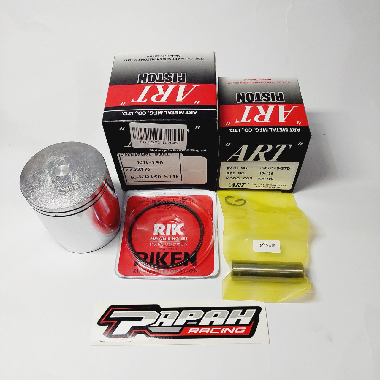 PISTON ART NINJA 59 DOUBLE RING