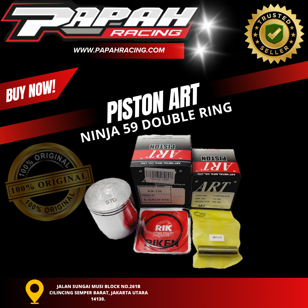 PISTON ART NINJA 59 DOUBLE RING