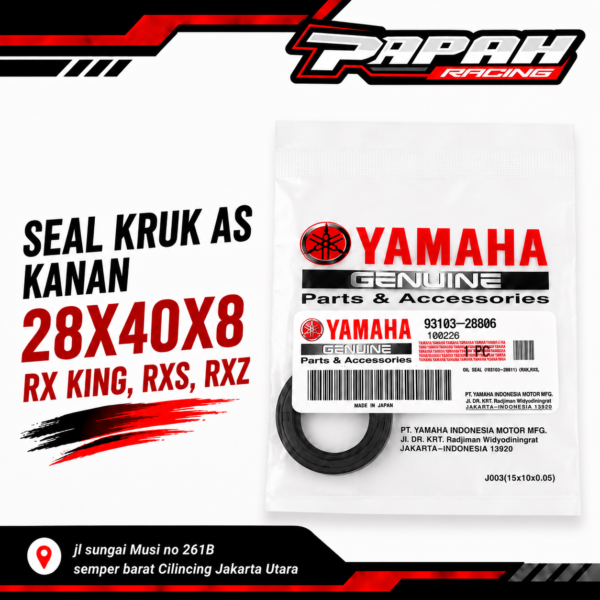 SEAL KRUK AS KANAN 28X40X8 RX KING, RXS, RXZ