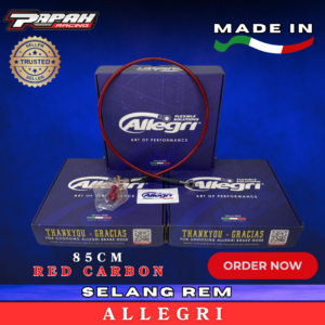 SELANG REM ALLEGRI UNIVERSAL 85 RED MERAH CARBON ORIGINAL PRODUCT