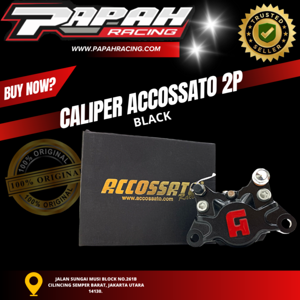 KALIPER ACCOSATTO 2P HITAM BLACK