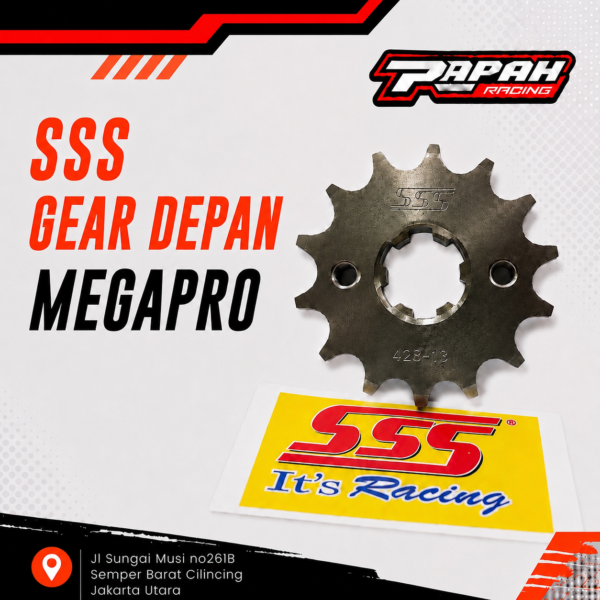 GEAR DEPAN SSS MEGAPRO 415 11T 12T 13T 14T 15T 16T 17T