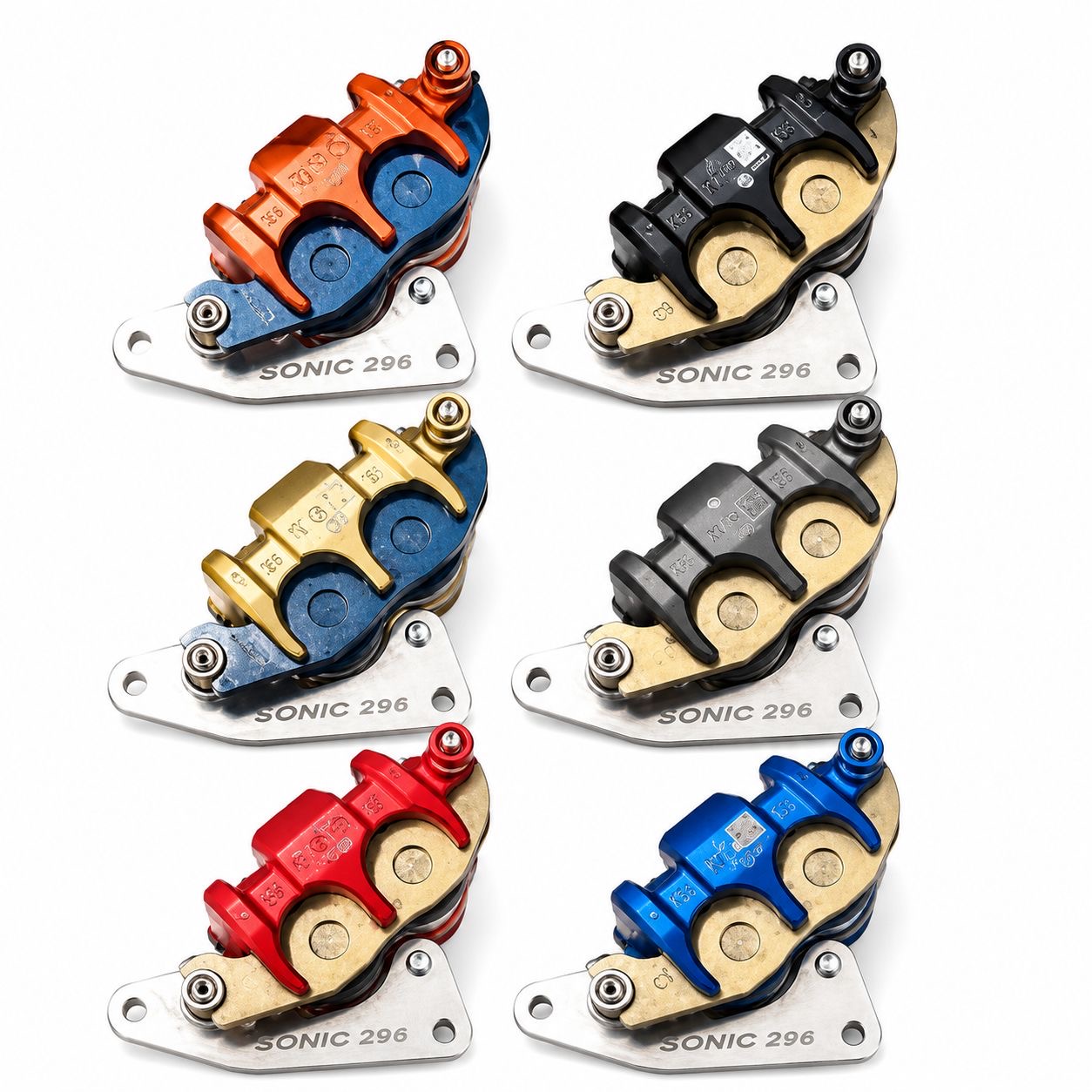 KALIPER NISSIN SAMURAI 2P SONIC 150R CB150R CBR150 296MM 320MM 300MM - Gambar 2