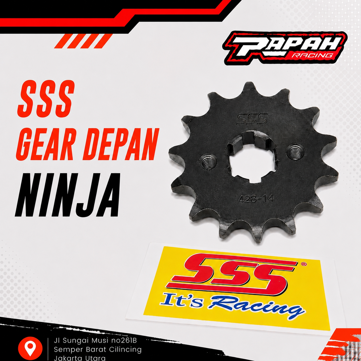 GEAR DEPAN SSS NINJA 415 13 14 15