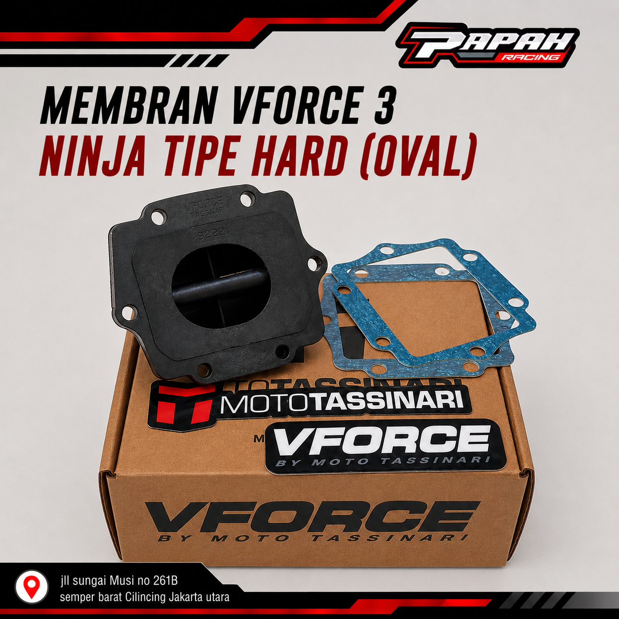 MEMBRAN VFORCE 3 NINJA TIPE HARD (OVAL)