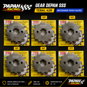 GEAR DEPAN SSS 428 SATRIA FU 12T 13T 14T 15T 16T 17T