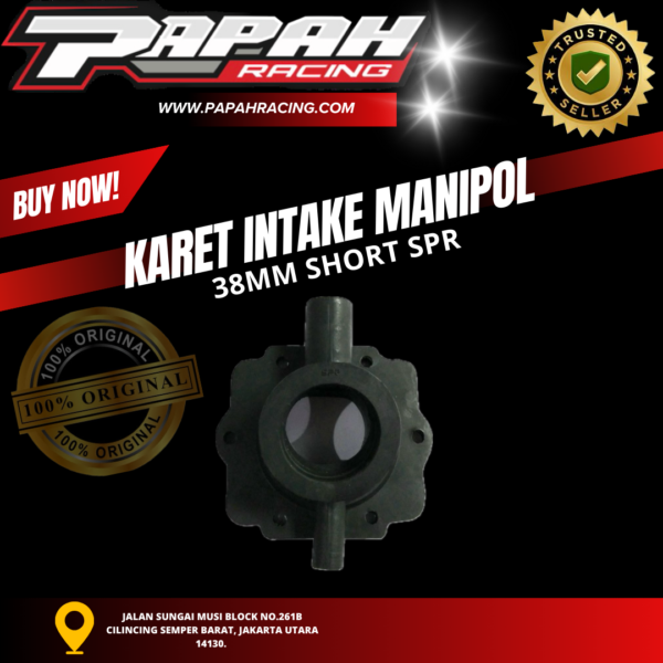 KARET INTAKE MANIPOL NINJA 34 38 MM SHORT SPR (PENDEK)