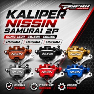 KALIPER NISSIN  SAMURAI 2P SONIC 150R CB150R CBR150 296MM 320MM 300MM