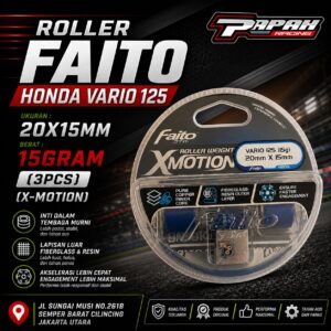 ROLLER FAITO HONDA VARIO 125 20X15MM 15GRAM (3PCS) (X-MOTION)