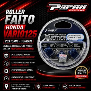 ROLLER FAITO HONDA VARIO125 20X15MM 18GRAM (3PCS) (X-MOTION)